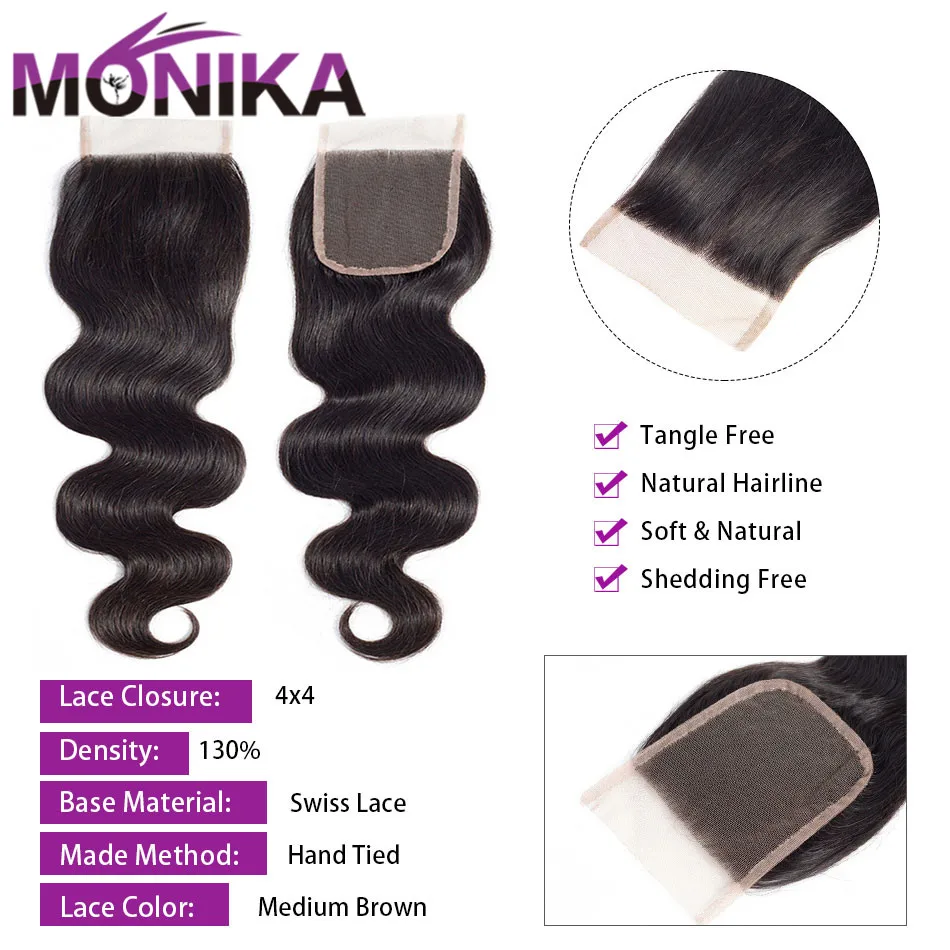 Monika малазийские волосы закрывающие тело волнистые человеческие