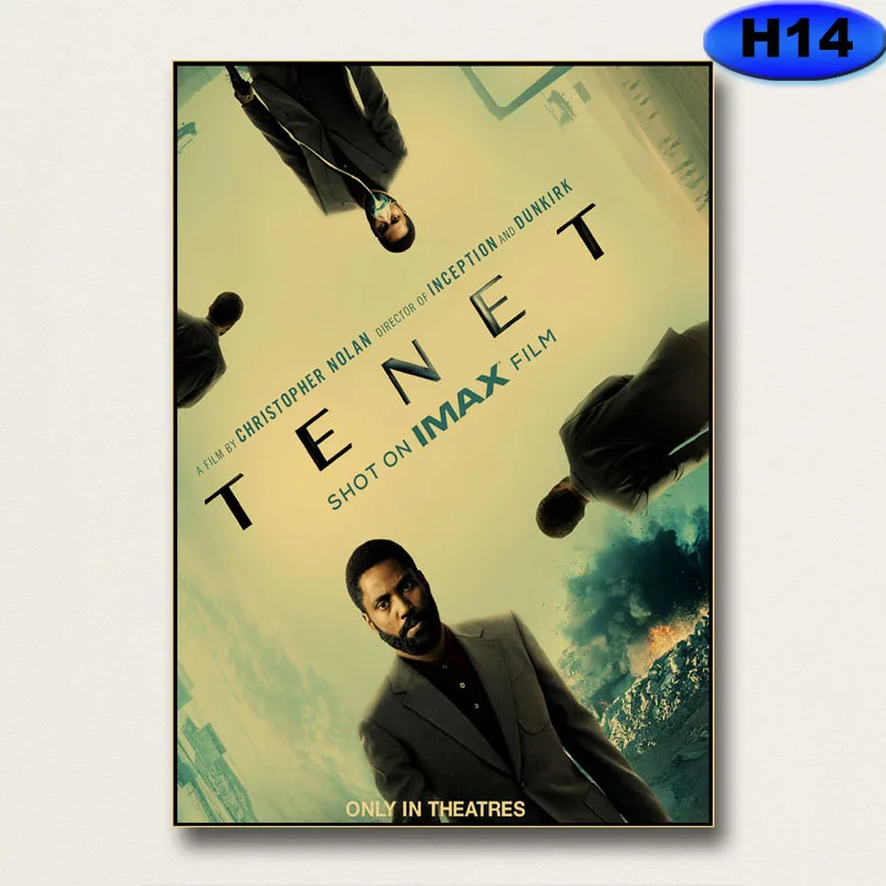 

2020 New Action Movie Tenet Poster Character Retro Posters Vintage Kraft Paper Painting Bar Cafe Home Decor Wall Sticker