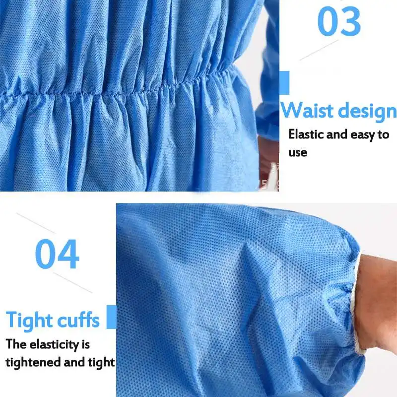 

Protective Clothing Disposable Coveralls Safety Antistatic Chemical Workwear Dustproof Anti-splash