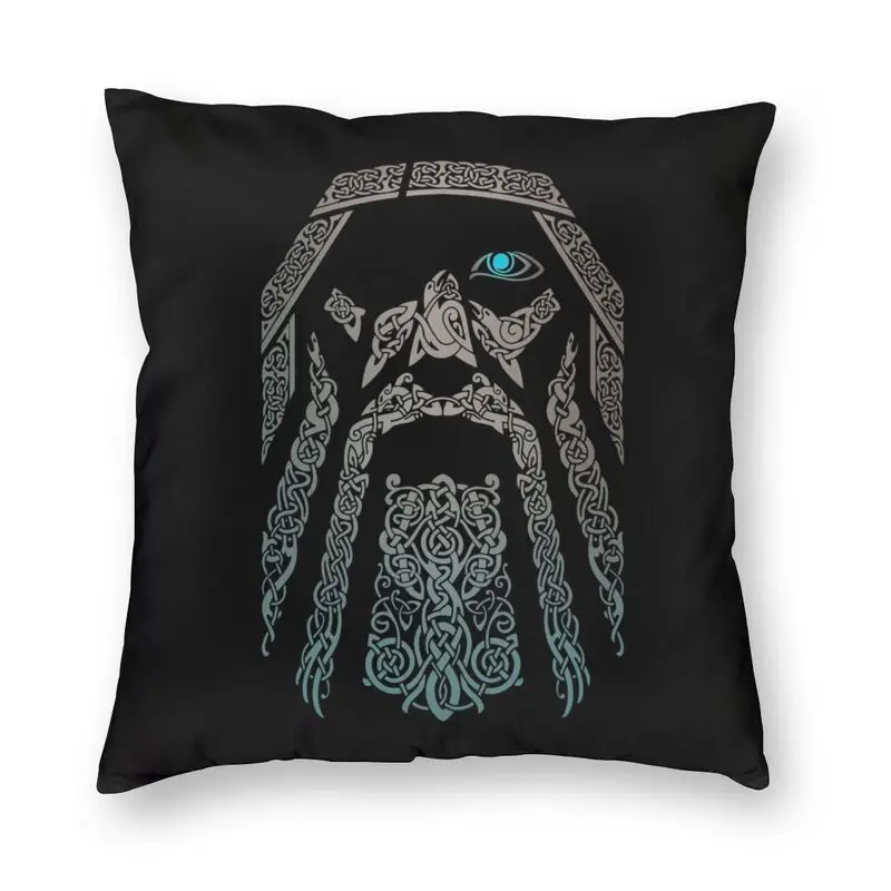 

Odin Vikings Valhalla Throw Pillow Case Decoration Custom Square Norse Mythology God Cushion Cover 40x40cm Pillowcover for Sofa