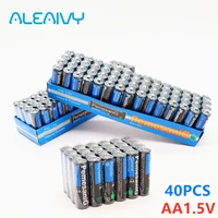 new 40pcs disposable alkaline dry battery aa 1 5v battery suitable for camera calculator alarm clock mouse remote control