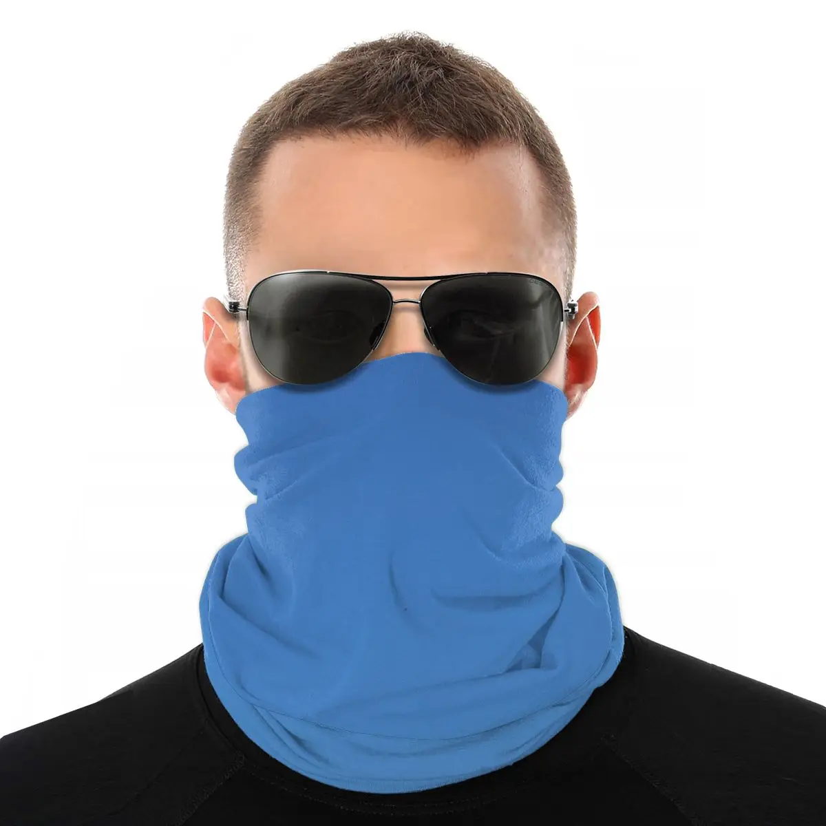 

Blue Sky Scarves Neck Face Mask Unisex Halloween Tube Mask Seamless Bandana Dustproof Headband Biking Hiking