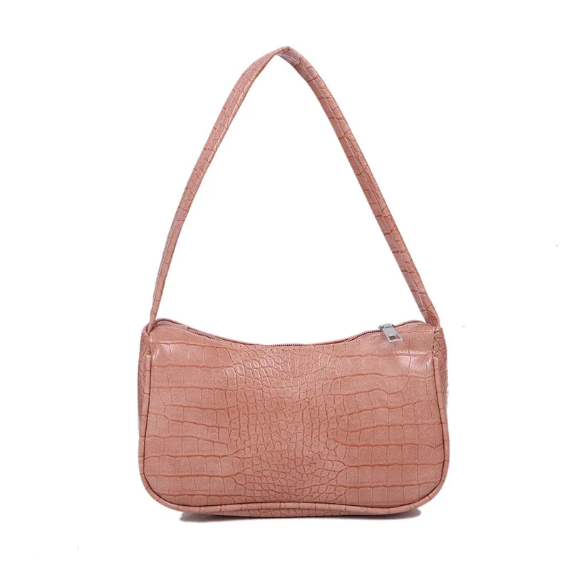 

Ladies Retro Handbags Casual Solid Shoulder Messenger Bag Ladies Retro Crocodile Pattern Shoulder Bag New Messenger Bag