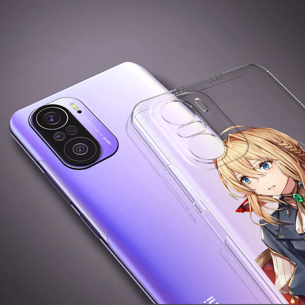 anime violet evergarden phone case for xiaomi poco x3 nfc m3 redmi note 9s 9 8 10 pro 7 8t 9c 9a 8a k40 soft clear cover capa free global shipping