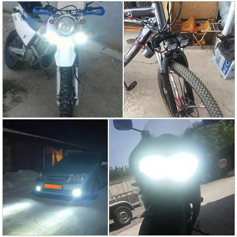 

1 PC 18 LED Motorcycle Headlight High Brightness Lamp Electric Vehicle Modified Bulbs