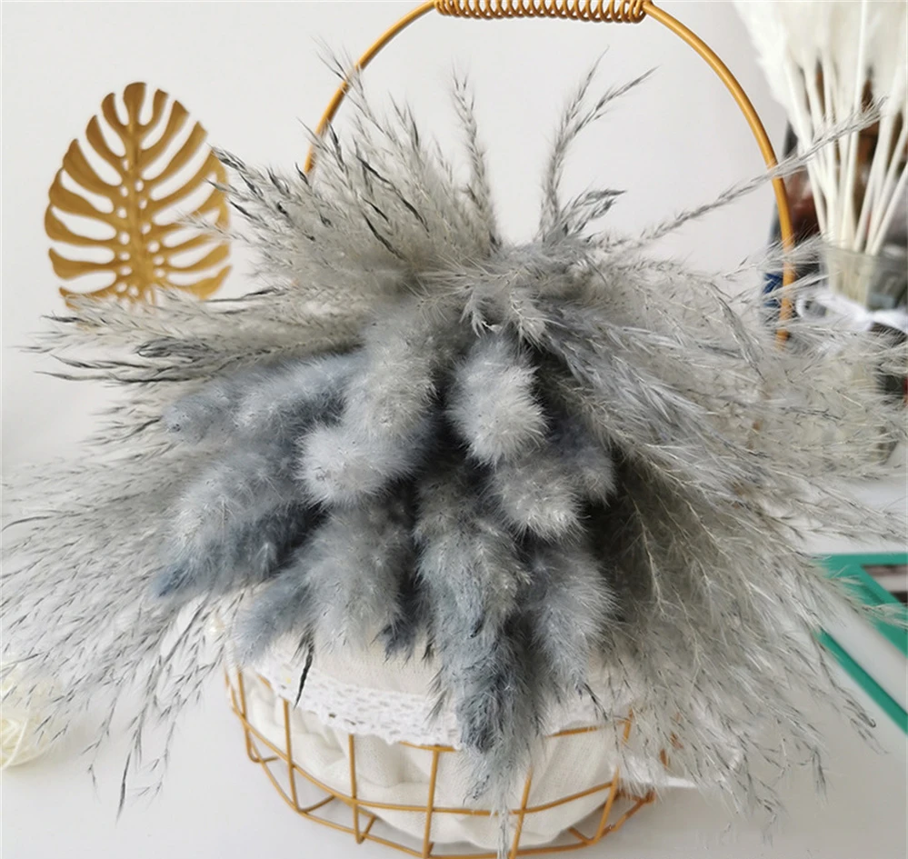 

Букет пшеницы Setaria, натуральные растения для украшения, Свадебный декор, домашняя мебель, 15 шт. сушеных цветов для украшения