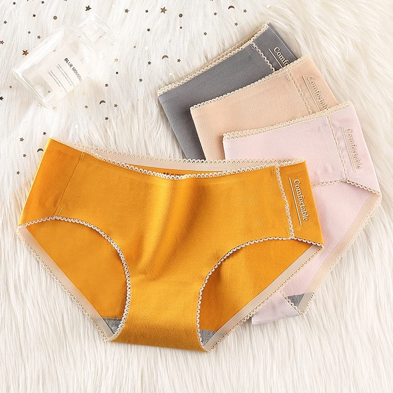 

Women's Cotton Underwear Mid-waist Underwear Women's Sexy Lace Underwear Breathable Underwear Antibacterial Women's Underwear