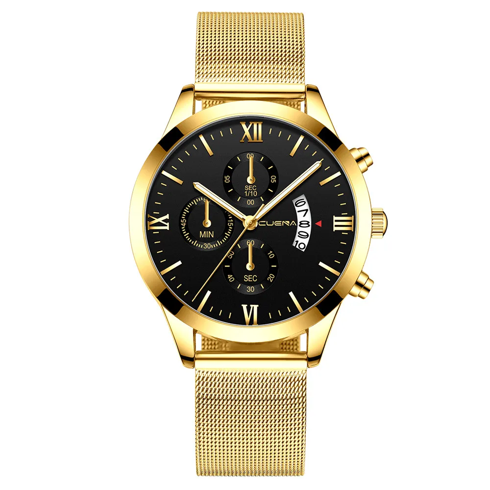 Часы наручные мужские ультратонкие минималистичные простые деловые кварцевые с