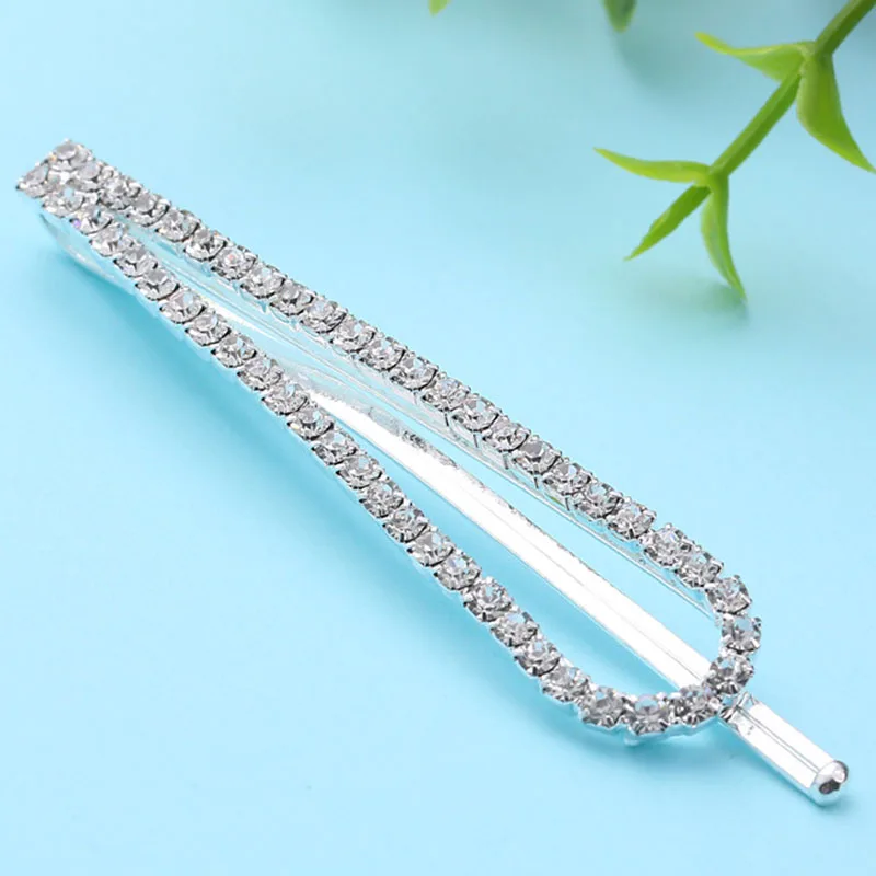 Корейский дизайн кристалл золотой серебряный цвет заколки для волос девочек