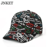 jnket new fashion graffiti printing unisex baseball cap hip hop cap outdoor sports sunhat snapbacks hats letter cap