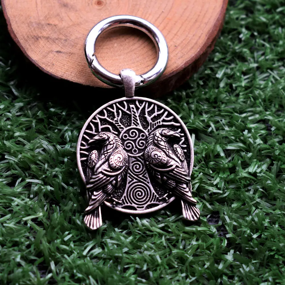 SanLan 1 шт. викингов пара брелок Raven