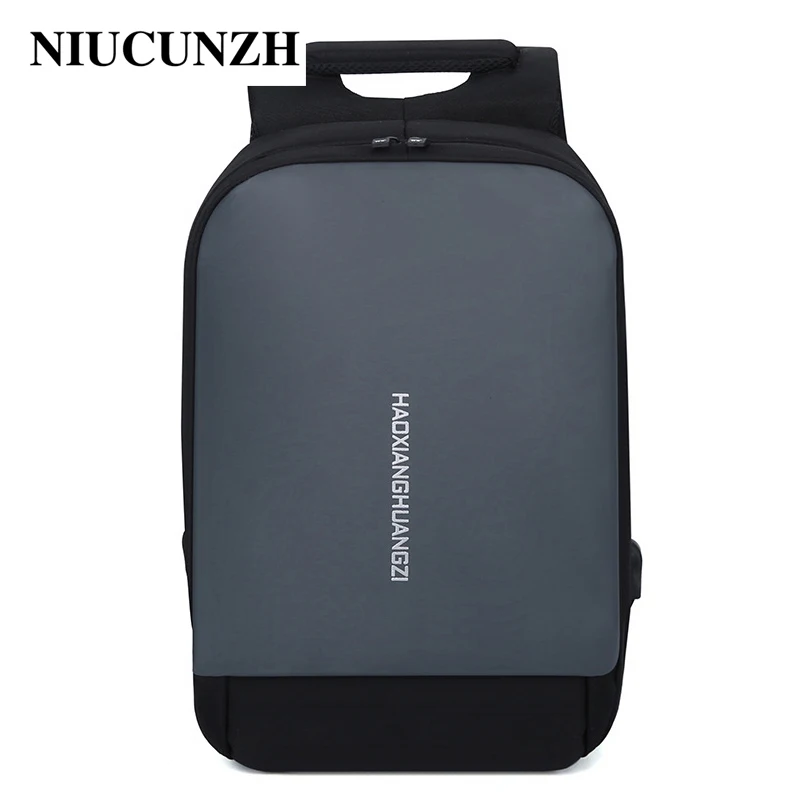 NIUCUNZH Men's Waterproof Business Backpack Laptop Wear-resistant fabric Backpacks For Men's USB Charging Oxford Casual Bags6014