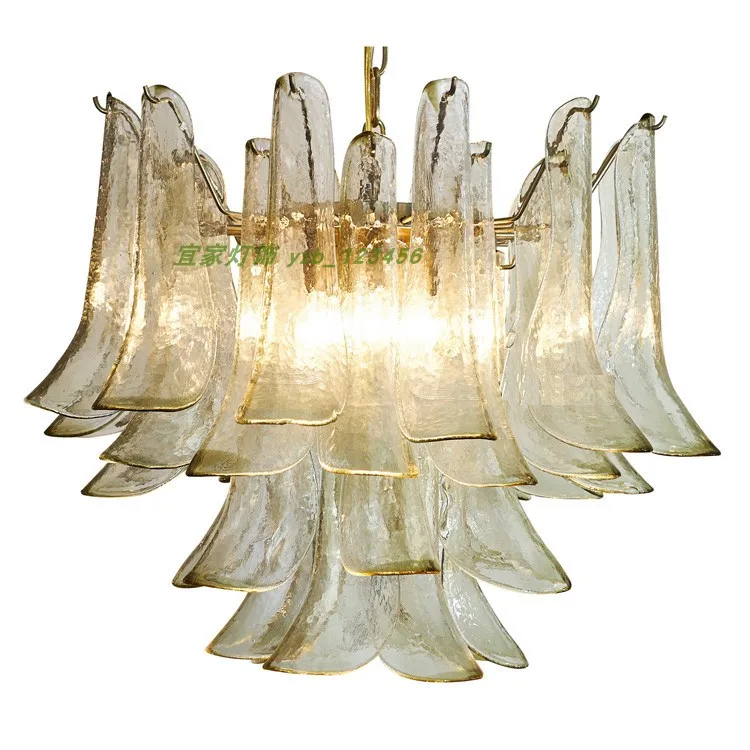 

Postmodern art glass chandelier, bedroom, living room, dining room, light luxury and simple lamp