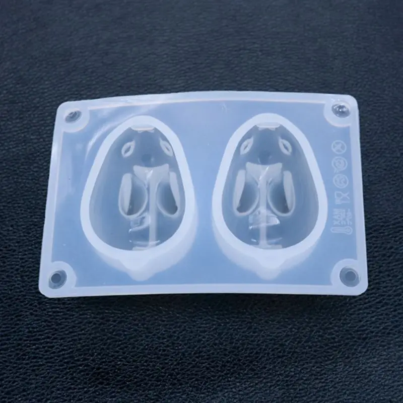 

Cute 3D Rabbit Pendant Silicone Mold Epoxy Resin Mold Jewelry Making DIY Tools XXFD