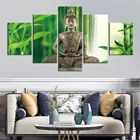 Модульный плакат, HD принты, домашний декор, Будда, фотообои, 5 шт., картины на холсте, настенные картины, рамка