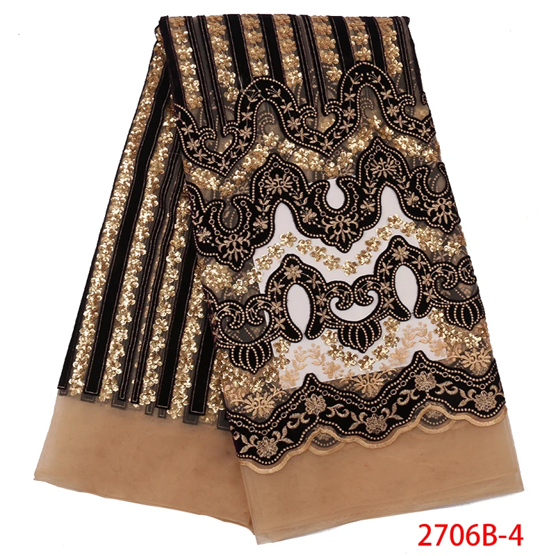 

Champagne Gold Sequin Fabric Heavy Embroidered Latest African Party Dress 3D Flower Sampe Applique Handmade Dress AMY2706B
