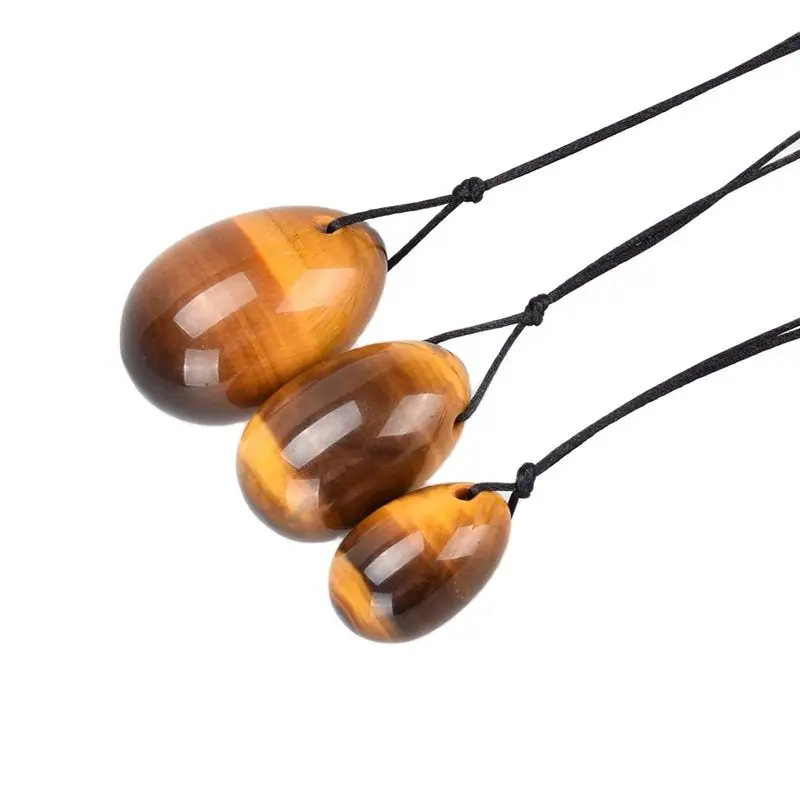 100% натуральный тигровый глаз Yoni яйцо Просверленный энергетический драгоценный