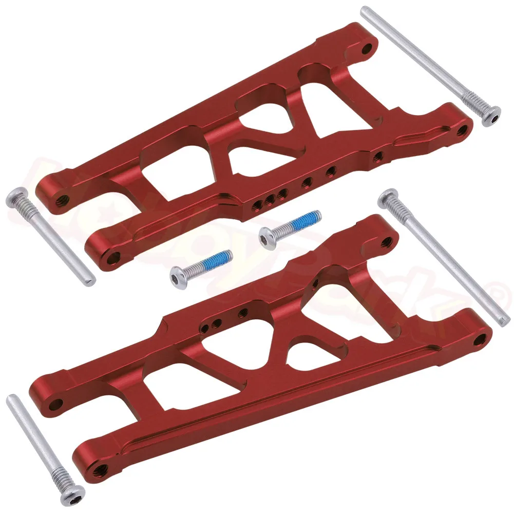 Алюминиевые задние рычаги подвески для Traxxas Stampede VXL 2WD 1/10 Monster Truck/Rustler VXL 2WD опция Запчасти для обновления - Цвет: Red 7977