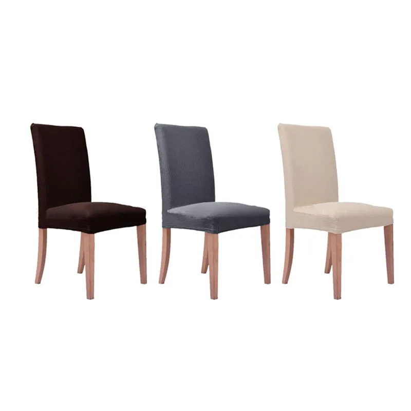 

Comfort Removable Elastic Stretch Slipcovers Short Dining Room Chair Seat Cover^