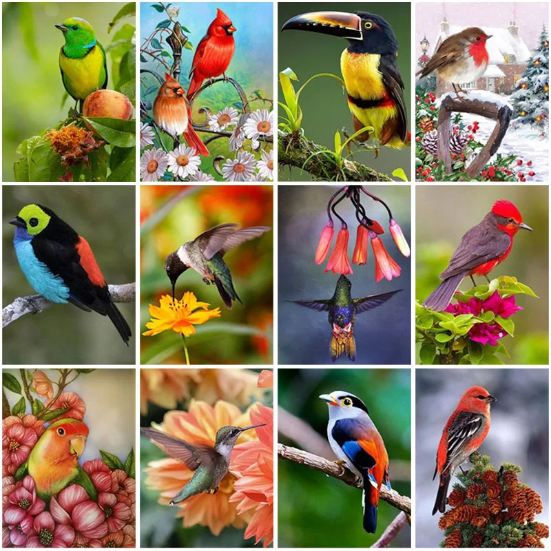 

5D алмазная живопись, животные, птица, полная выкладка, алмазная вышивка, ландшафт, цветок, украшение Стразы картина, Алмазная мозаика