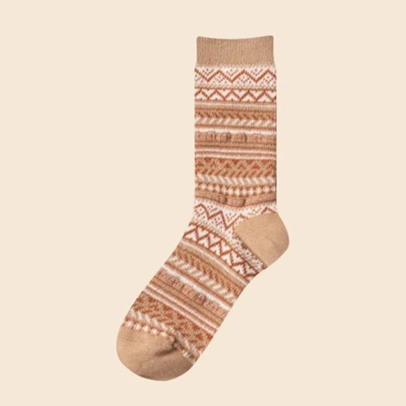 5 Pairs Autumn and Winter Woman Socks Retro Trendyol Fashion Pile of Japanese All-match Preppy Style Thermal Women's Long Socks