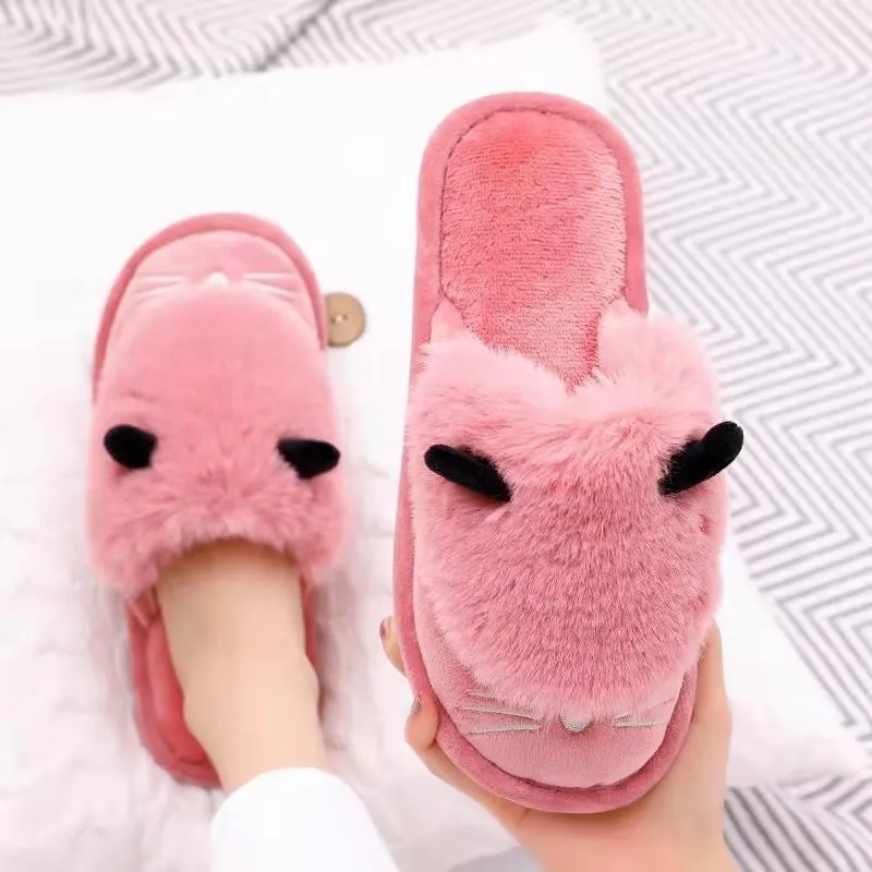 2019 зимняя женская обувь домашние тапочки теплые из хлопчатобумажной ткани с