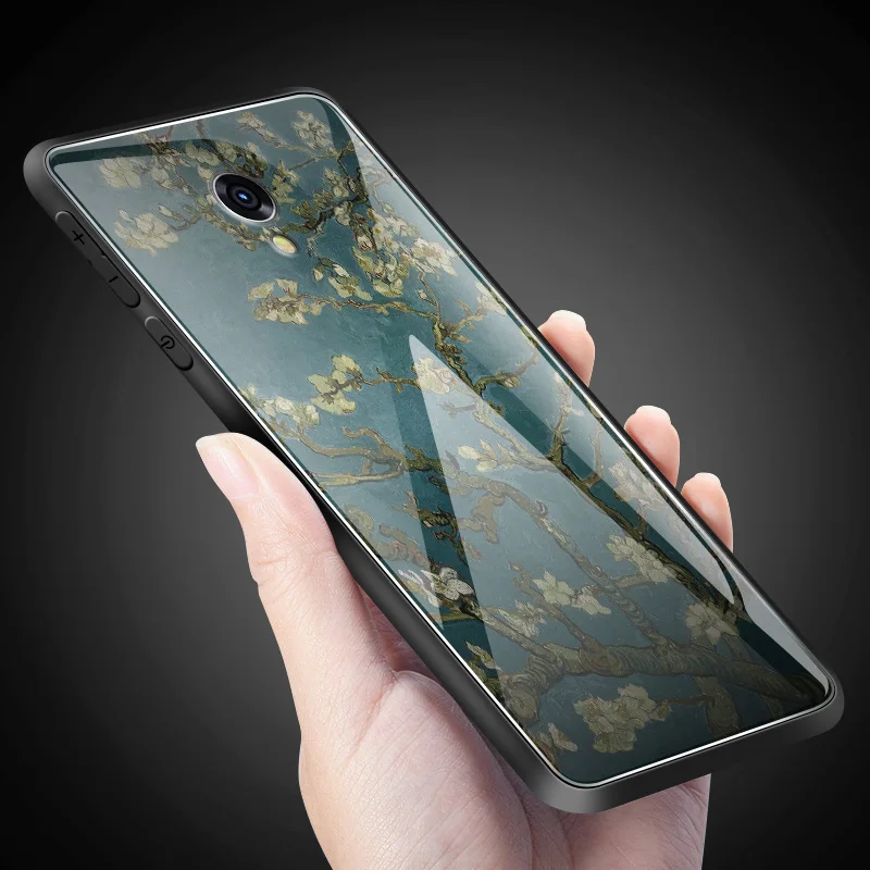 Для iPhone 6S 5s SE 6 7 8 Plus XR XS MAX противоударный чехол из закаленного стекла для Meizu M8 M5 M6 M9 Note 16th Plus роскошные чехлы для телефонов