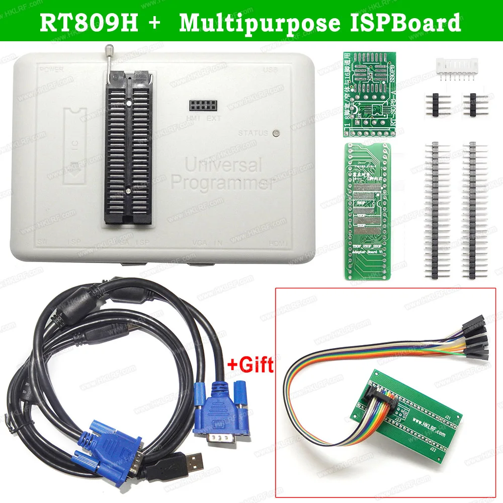 Новейшее программное обеспечение оригинальный RT809H + 51 адаптеры EMMC-Nand FLASH