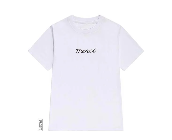 Спасибо принт для женщин футболки хлопок повседневное забавная Футболка леди