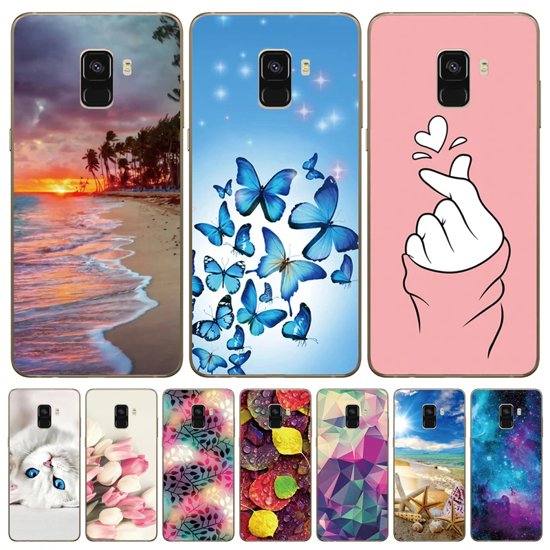 Силиконовый чехол для телефона Samsung Galaxy A8 2018 A530 A530F Plus A730 A730F прозрачные чехлы