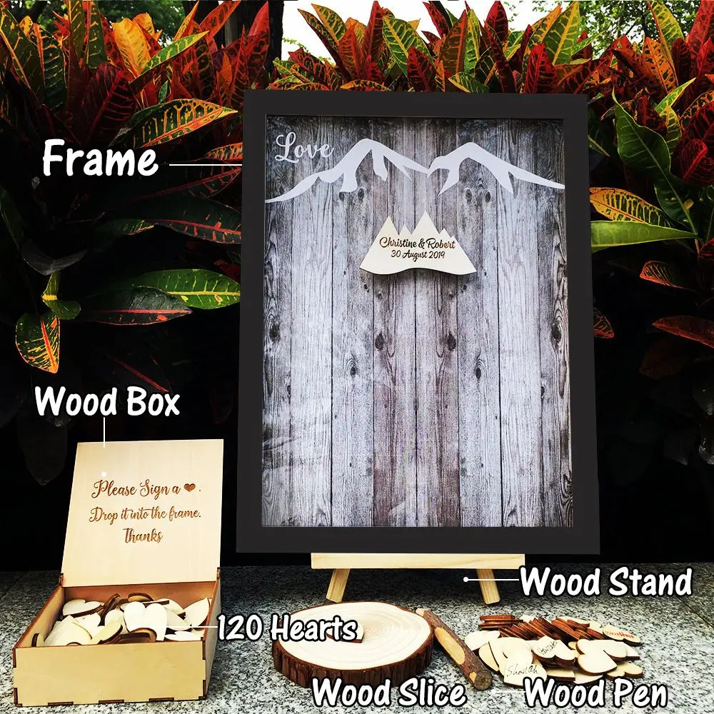 Индивидуальная книга для гостей на свадьбу свадебное украшение простое и Милое