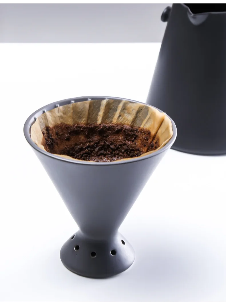 

Specialized Coffee V60 Set Cups Pottery Ceramic Dripper Coffee Maker Moka Pot 650ml Sharing Hand Barista Kit Home Brewing Cezve