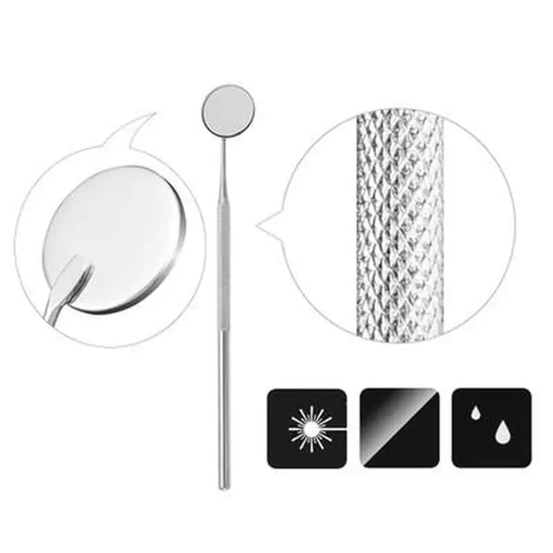 1 шт. стоматологические зеркальные инструменты из нержавеющей стали Уход за