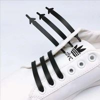 12pcspack shoes accessories elastic silicone shoelaces creative lazy silicone laces no tie rubber for casual sneaker