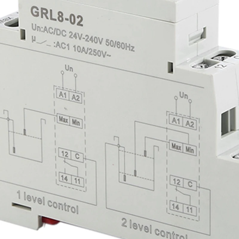 GRL8 регулятор уровня воды реле жидкости 10A AC DC 24V 220V Широкий диапазон напряжения