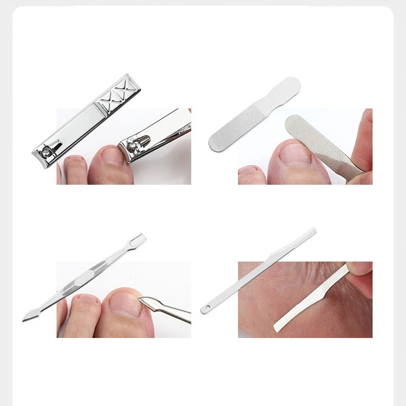 

21 Pcs Manicure Set Kit Ear Pick Utility Nail Clipper Stainless Steel