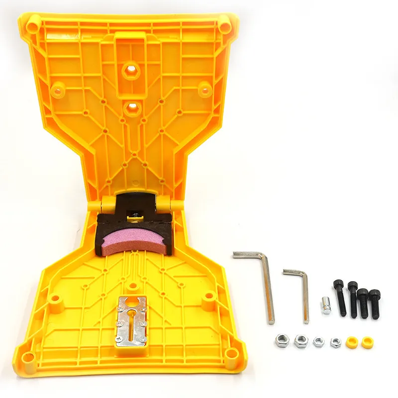 Качественная точилка для зубов цепной пилы портативная крепление на стержне