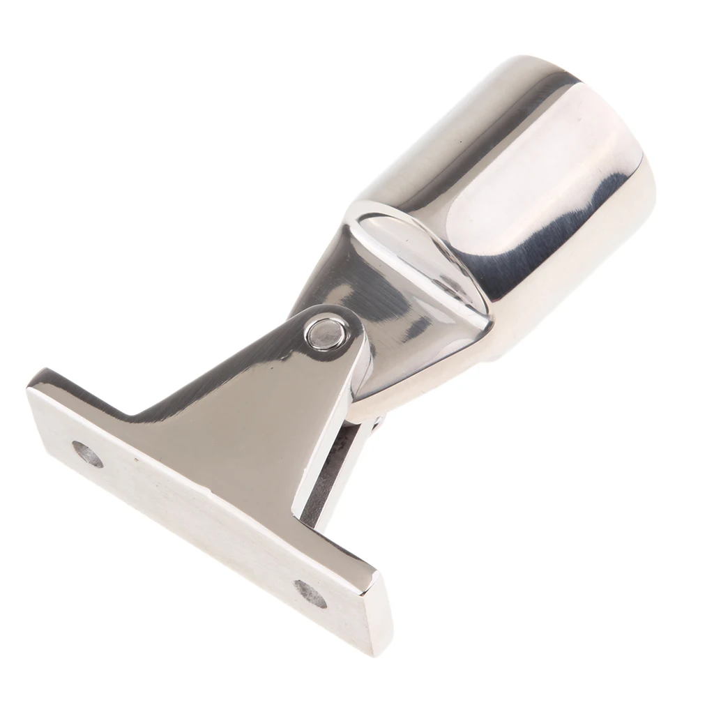 

22mm 7/8 Eye End Bimini Top Cap Deck Hinge Full 316 Stainless Steel Fitting Hardware