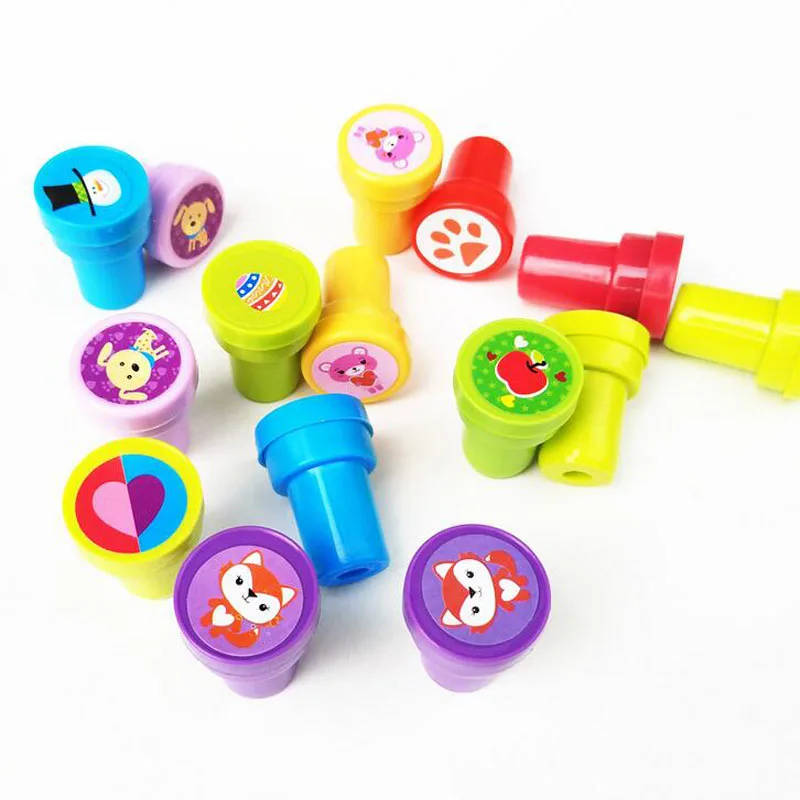 

Kids Antistress Drawing Toy Learning Educational Toys for Children DIY Finger Painting Tool Cartoon Seal Stamp Coloring Child