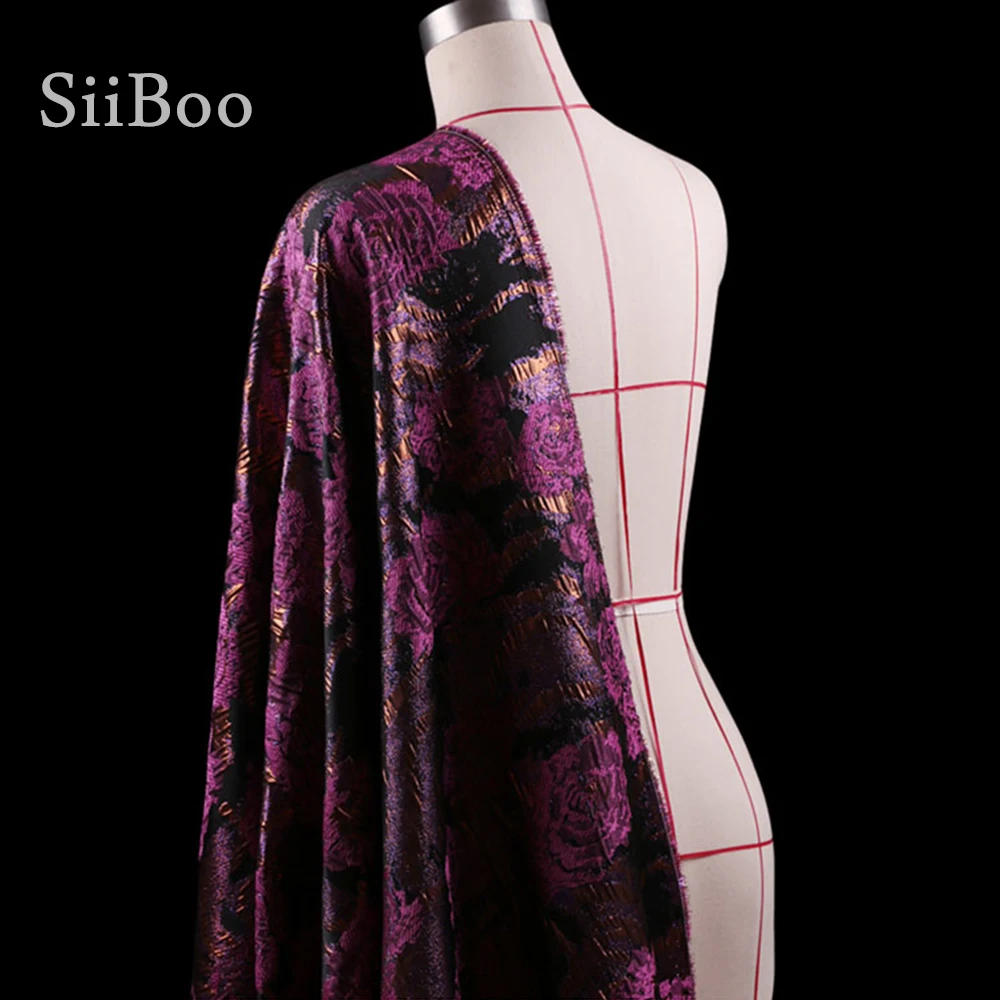 Французский стиль роскошный зеленый синий фиолетовый Цветочный металлический