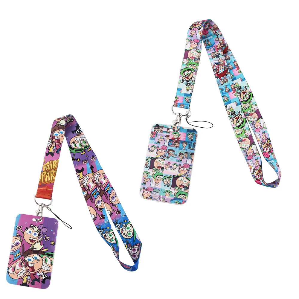 

BG846 Anime Figure Creative Lanyard Card Holder Student Hanging Neck Phone Lanyard Badge Subway Access Card Holder Gifts