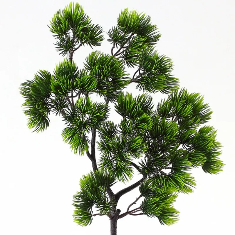 

1pcs Pine tree Branches Artificial plastic Pinaster plants fall Christmas tree decoration flowers arrangement Leaves