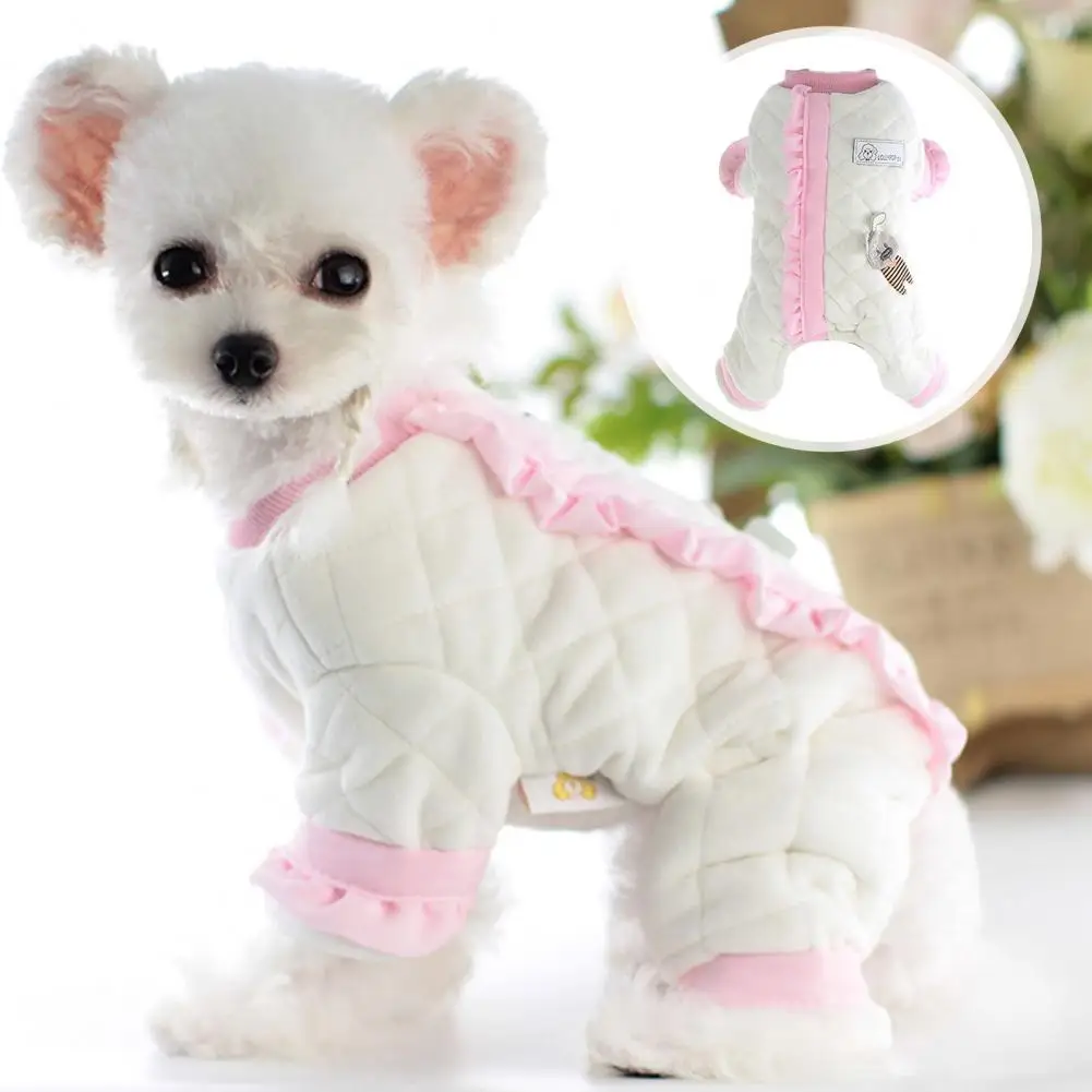 Женский комбинезон с круглым вырезом удобный Bichon утепленная одежда для домашних