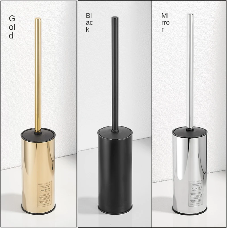 stainless steel wall mounted toilet brush household no dead angle cleaning tool electroplating light luxury bathroom accessories free global shipping
