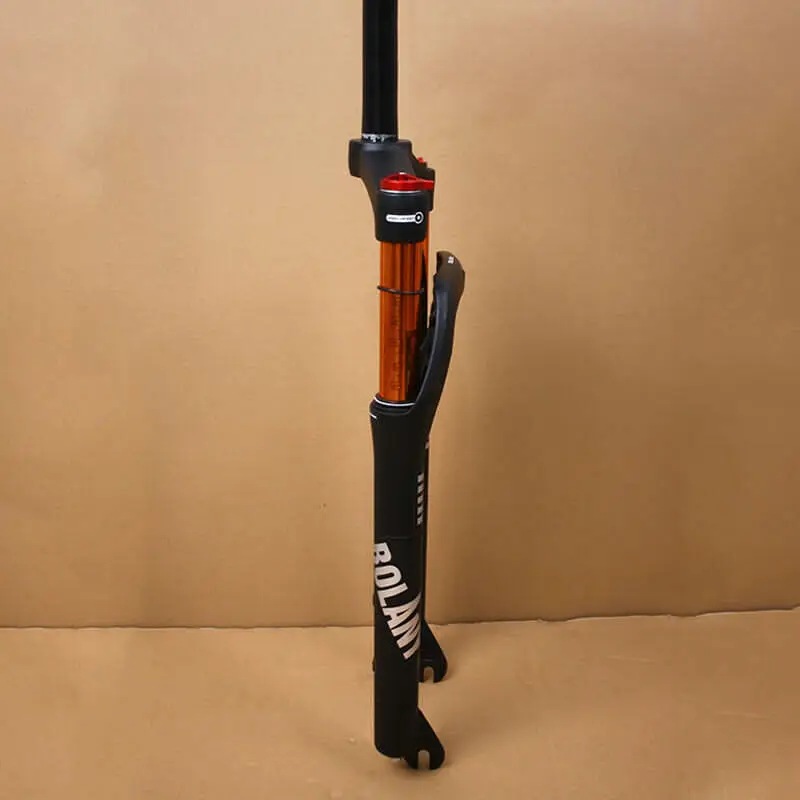 Подвесная вилка BOLANY MTB 26*4," Воздушный амортизатор 1-1/8" Пляжный Снежный велосипед 120 мм TravCel 9 мм QR 1-1/8 безрезьная вилка для горного жира