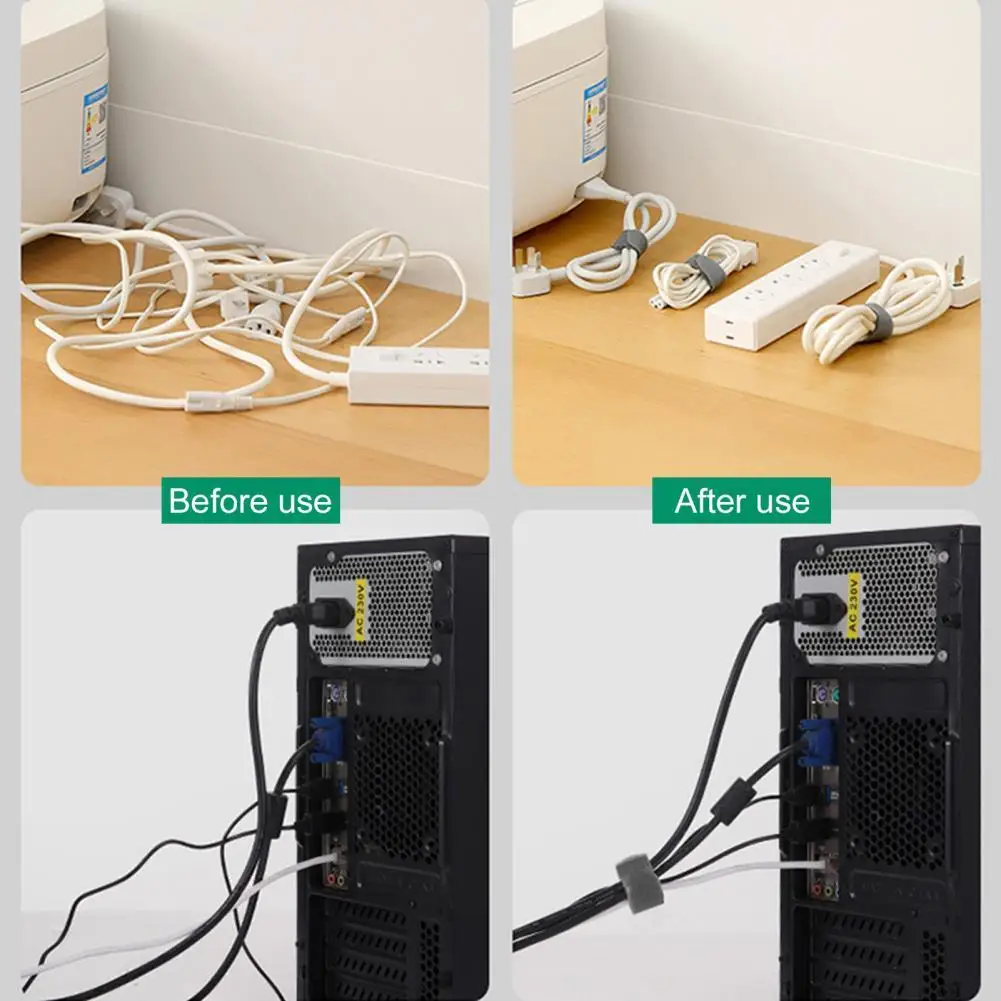 

Компактный органайзер для кабеля передачи данных, 8 шт., простая в использовании