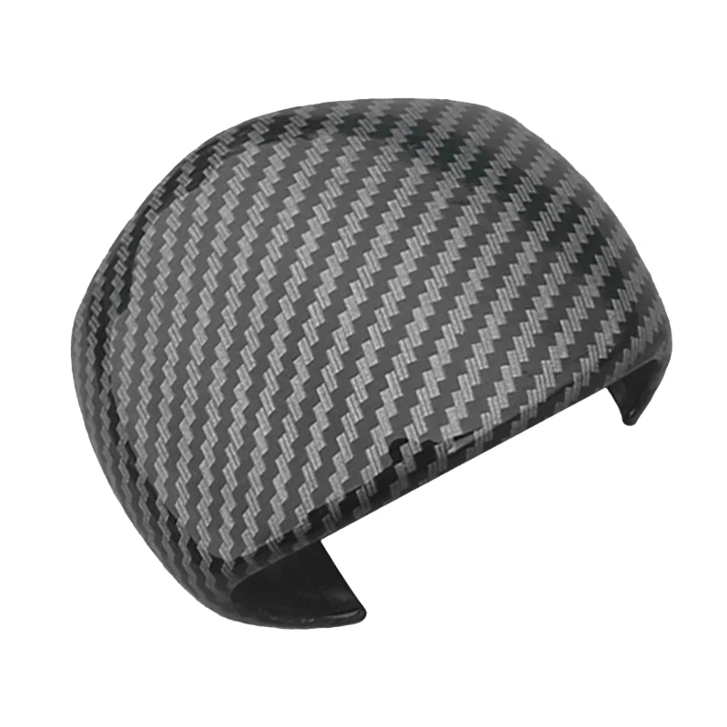 

Carbon Fiber Gear Head Knob Shift Cover Trim Gear Shift Knob Shifter Lever Cover Decoration for Skoda Kodiaq GT 17-19