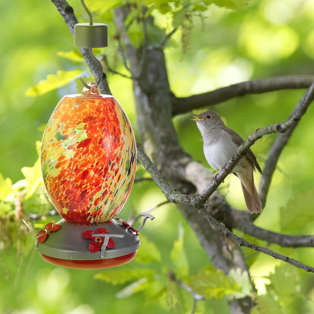 

Bird Feeder Hanging Bird Food Container Outside Park Bird Feeder for Garden