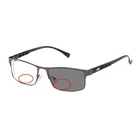 Мужские фотохромные очки для чтения, бифокальные Солнцезащитные аксессуары для дальнозоркости, для путешествий, вождения