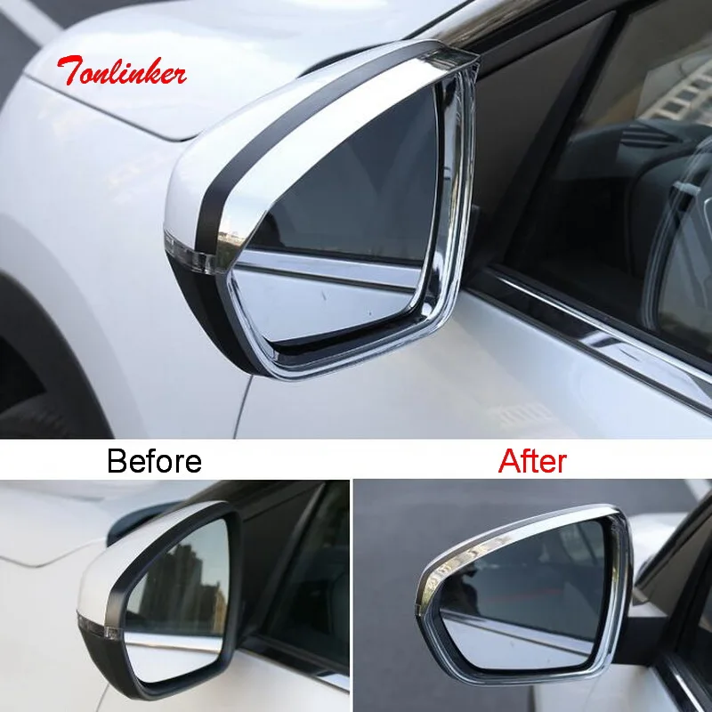 Наклейка Tonlinker для защиты от дождя на внешнее зеркало заднего вида Citroen C5 aircross 2017 18